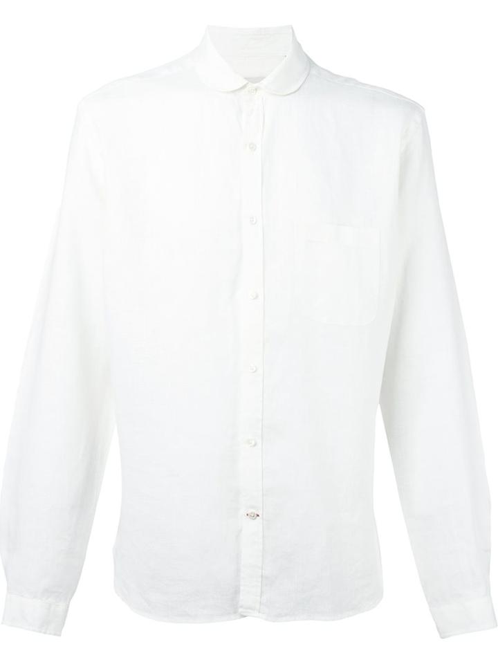 Oliver Spencer 'marlow Eton' Collared Shirt, Men's, Size: 15 1/2, Nude/neutrals, Linen/flax