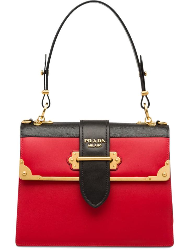 Prada Cahier Bag - Red