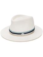 Maison Michel Andre Fedora Hat - White