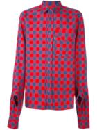 Gosha Rubchinskiy Long Fit Checked Shirt