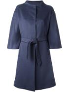 Armani Collezioni Belted Three-quarter Length Sleeve Coat