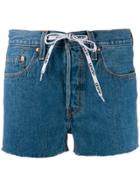 Levi's Drawstring Waist Denim Shorts - Blue