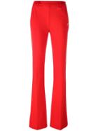 Love Moschino Flared Trousers, Women's, Size: 44, Red, Polyamide/viscose/spandex/elastane