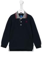 Fay Kids Long Sleeved Polo Shirt, Boy's, Size: 10 Yrs, Blue
