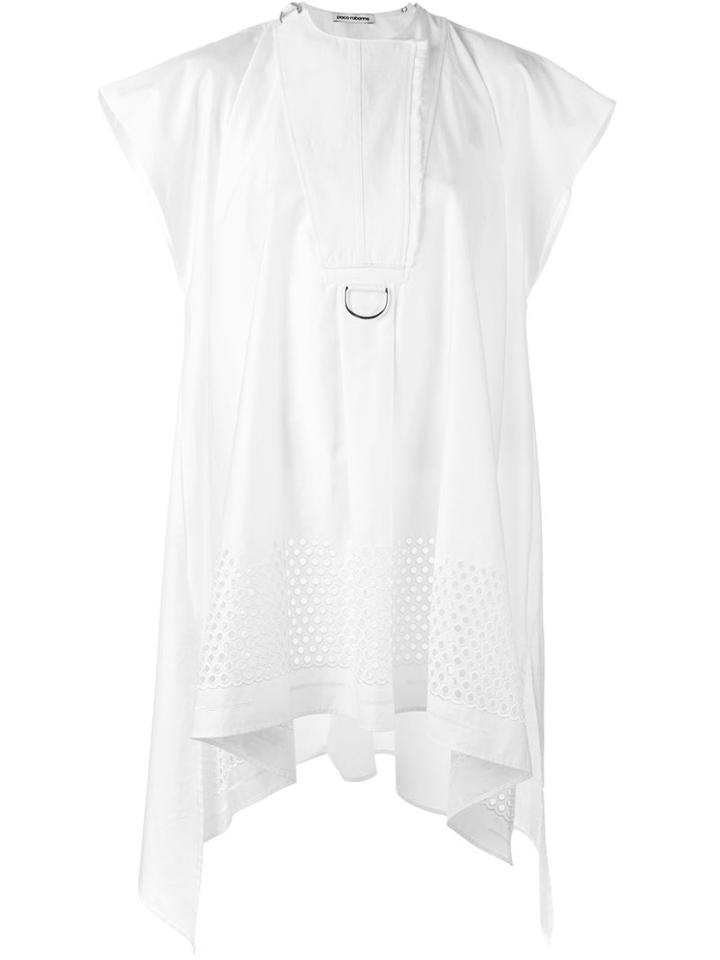 Paco Rabanne Perforated Hem Shift Dress