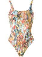 Lygia & Nanny - Printed Swimsuit - Women - Polyamide/spandex/elastane - 44, Yellow, Polyamide/spandex/elastane