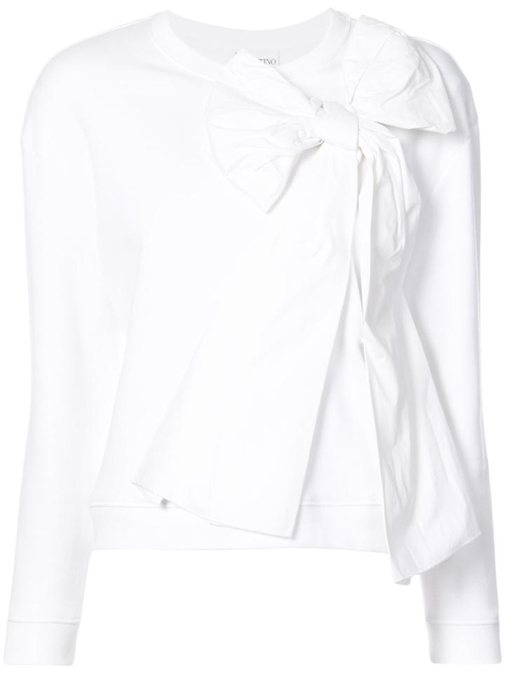Red Valentino Bow Detail Sweatshirt - White