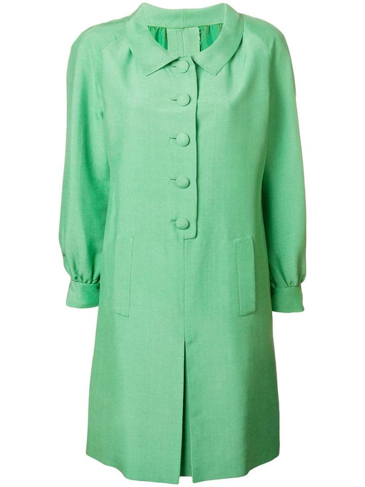 Nina Ricci Vintage 1965 Longsleeved Short Dress - Green