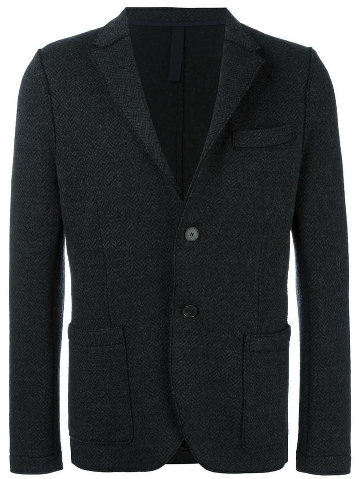 Harris Wharf London Classic Blazer, Men's, Size: 46, Grey, Virgin Wool/polyamide