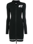 Ktz Zipped Bodycon Dress - Black