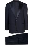 Brunello Cucinelli V-neck Tuxedo Jacket - Blue