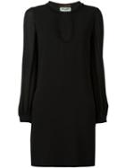 Saint Laurent Floral Macrame Shift Dress