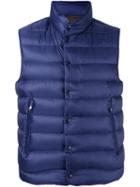 Moncler Padded Gilet, Men's, Size: 1, Blue, Polyamide/feather Down