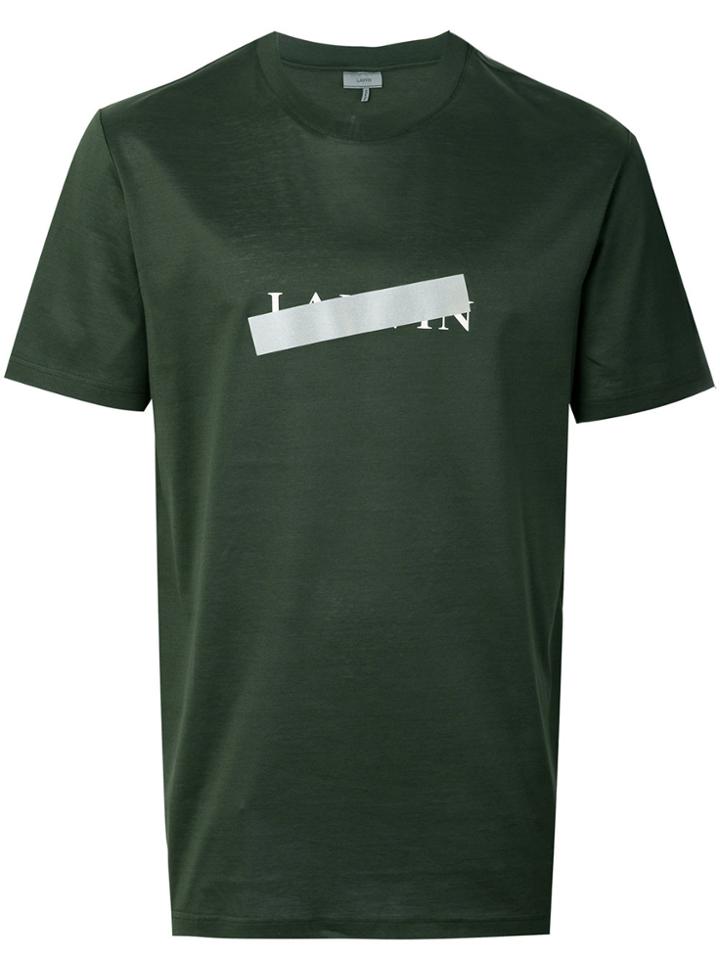 Lanvin Taped Logo T-shirt - Green
