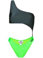 Gcds Asymmetric Swimsuit - Grey