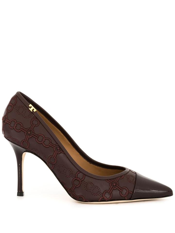 Tory Burch Penelope 85mm Embroidered Pumps - Purple