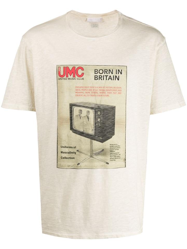Neil Barrett Umc Print T-shirt - Neutrals