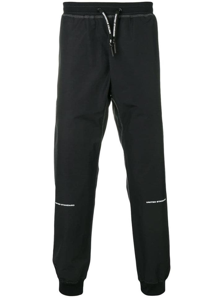 United Standard Drawstring Track Trousers - Black