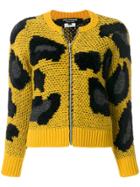 Junya Watanabe Comme Des Garçons Animal Pattern Cardigan - Yellow &