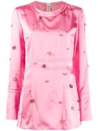 Marni Piercing Detail Blouse - Pink