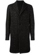 Tagliatore Single Breasted Coat, Men's, Size: 52, Black, Linen/flax/polyamide/cupro/virgin Wool
