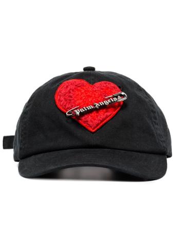 Palm Angels Pin My Heart Cap - Black