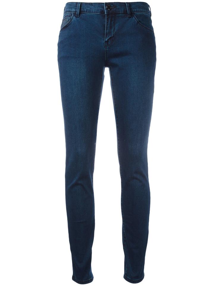 Armani Jeans - Skinny Jeans - Women - Cotton/polyester/spandex/elastane - 24, Women's, Blue, Cotton/polyester/spandex/elastane
