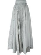 Brunello Cucinelli Striped A-line Skirt