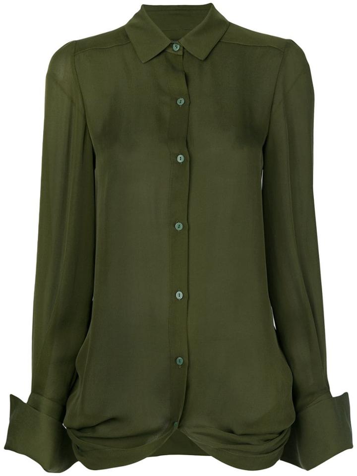 Plein Sud Twisted Back Shirt - Green