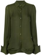 Plein Sud Twisted Back Shirt - Green