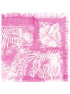 Hemisphere Frayed Scarf, Women's, Pink/purple, Silk/cashmere