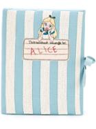 Olympia Le-tan - 'notebook Alice' Clutch - Women - Cotton - One Size, Blue, Cotton