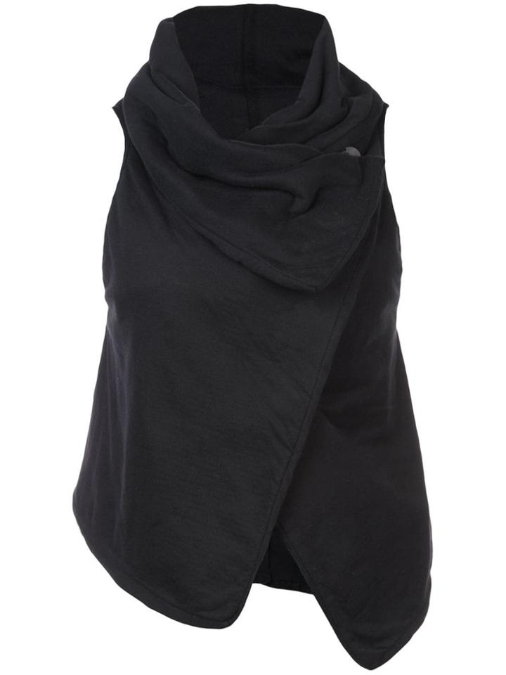 Ann Demeulemeester Wrap-around Gilet - Black
