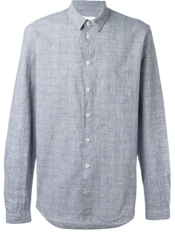 Folk 'tau' Checked Pattern Button Down Shirt