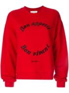 Être Cécile Bon Appetit Sweatshirt - Red