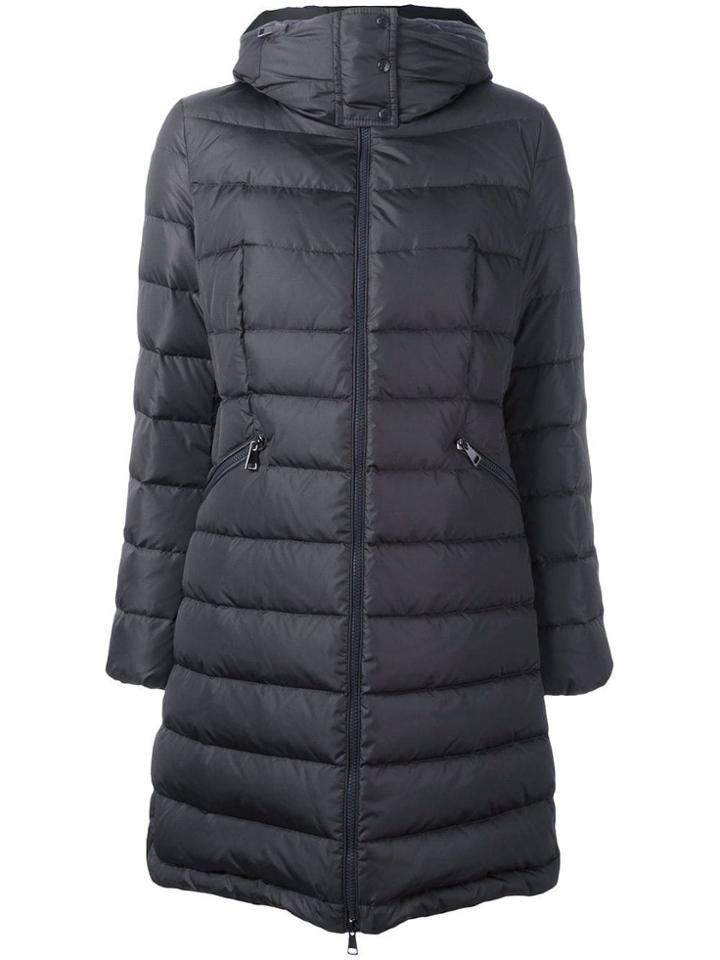 Moncler 'flammette' Padded Coat - Grey