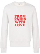 Ami Alexandre Mattiussi Sweatshirt With Print - Grey