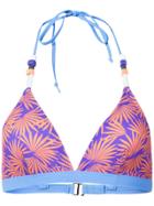 Dvf Diane Von Furstenberg Tropical Print Bikini Top - Pink & Purple