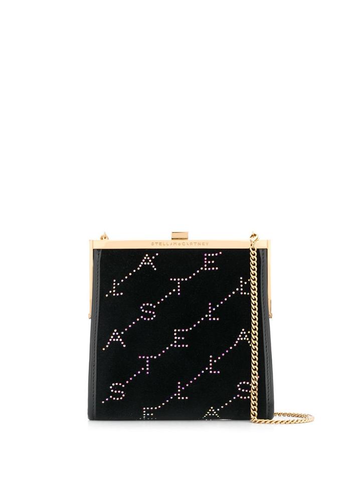 Stella Mccartney Logo Print Cross-body Bag - Black