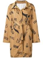 P.a.m. Printed Single Breasted Coat - Nude & Neutrals