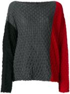 Pierantoniogaspari Colour Block Jumper - Grey