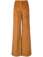 L'autre Chose Flared Suit Trousers - Brown