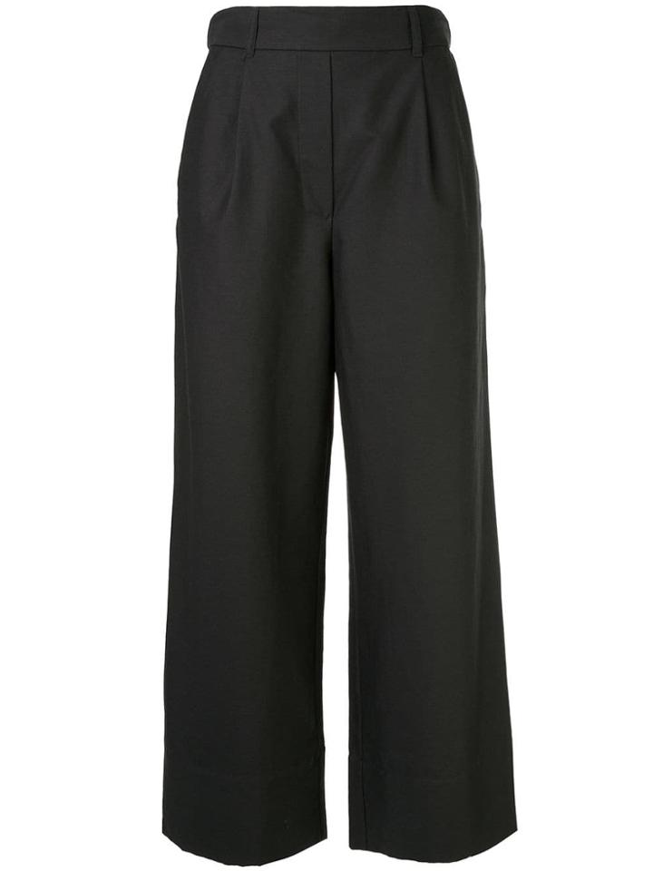 Matteau Cropped Summer Trousers - Black