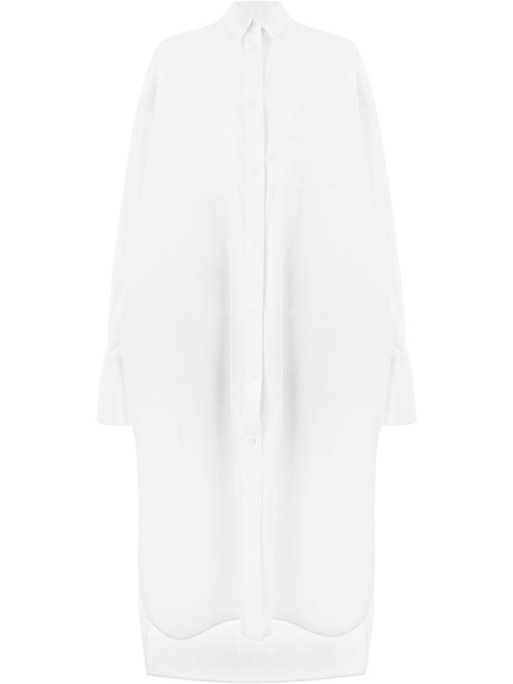 Juun.j Plain Shirt Dress - White