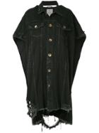 Maison Mihara Yasuhiro Deconstructed Distressed Shirt Dress - Black