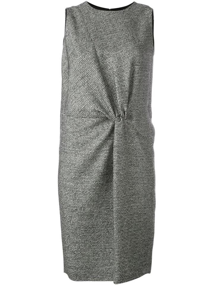 Maison Margiela Gathered Detail Tweed Dress
