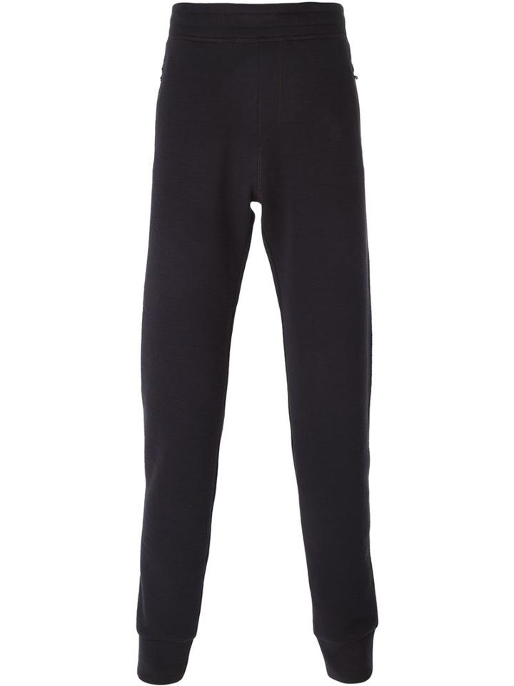Lanvin Tapered Track Pants, Men's, Size: Small, Blue, Cotton/polyamide