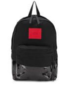 424 Vinyl Panelled Backpack - Black