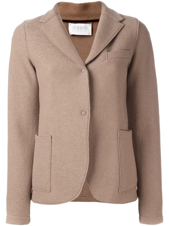 Harris Wharf London Single Breasted Fitted Jacket - Nude & Neutrals