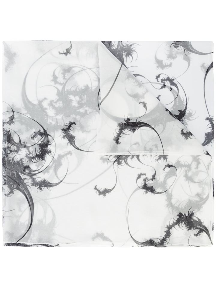 Thomas Wylde Lupine Printed Scarf - White